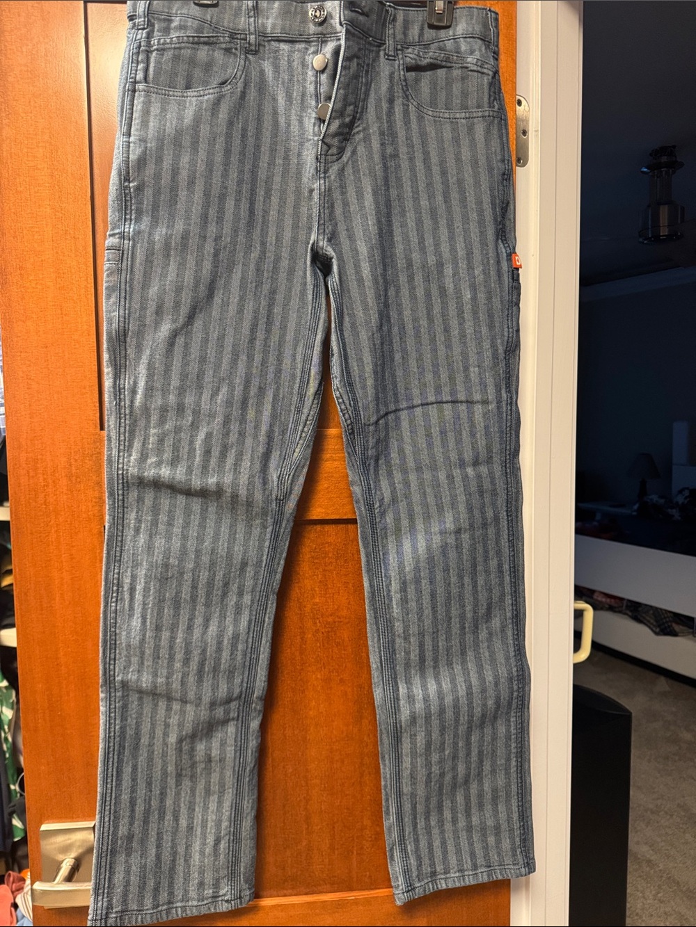 Dovetail Workwear Striped Blue Women’s Jeans